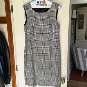 Ann Taylor Factory Houndstooth Sleeveless Dress
